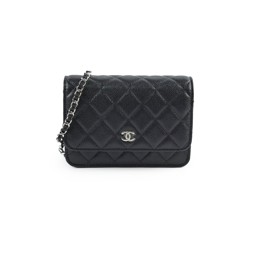 Chanel Mini Wallet On Chain WOC Black Caviar Crossbody - Series 30