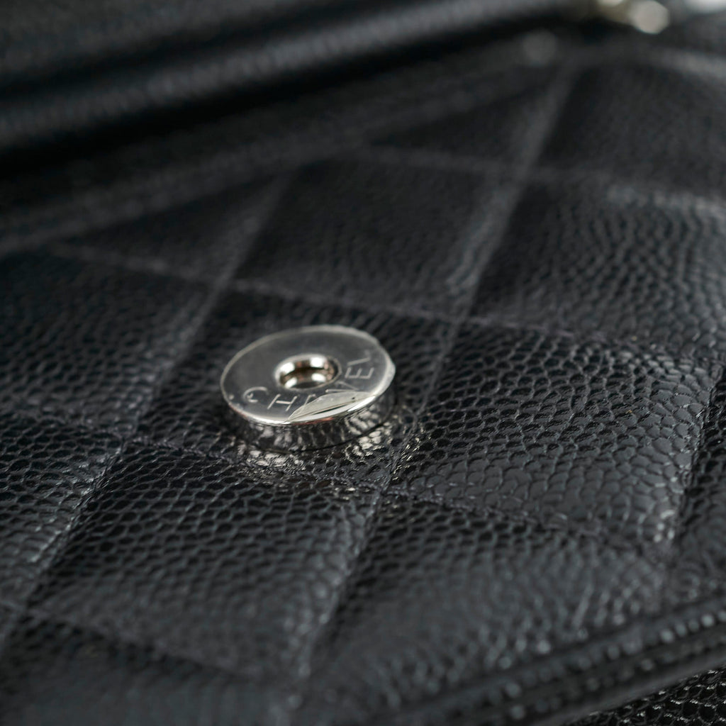 Chanel Mini Wallet On Chain WOC Black Caviar Crossbody - Series 30