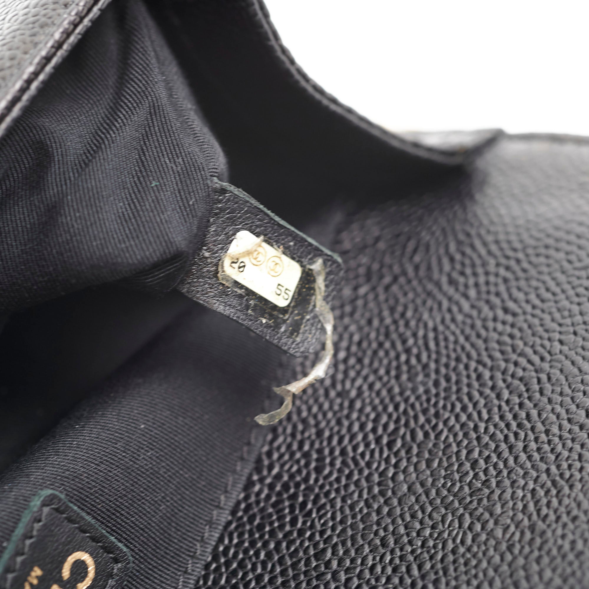 Chanel Old Medium Caviar Boy Black 20 Series