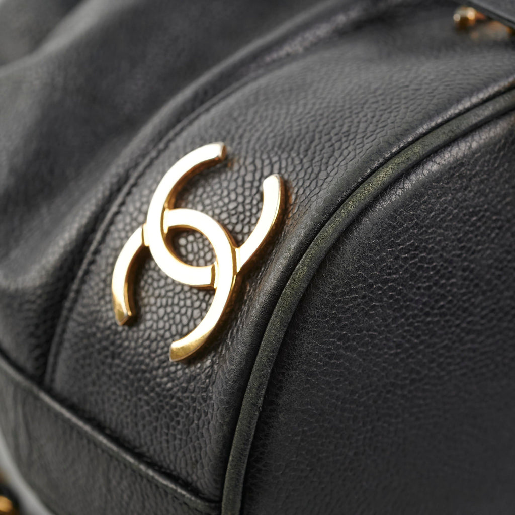 Chanel Bucket Bag Caviar Black