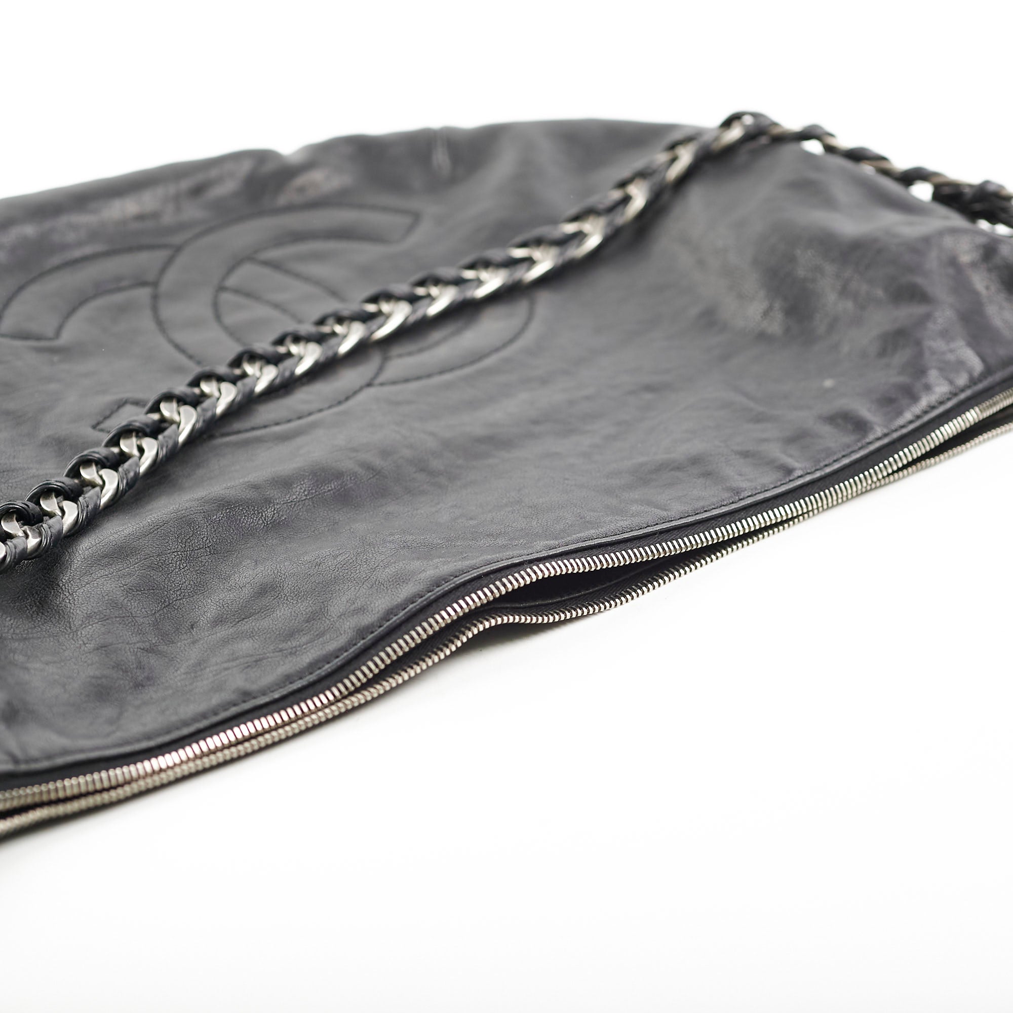 Chanel Black Hobo Shoulder Bag - Series 10