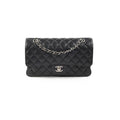 Chanel Classic Flap Medium/Large M/L Caviar Black- Series 13