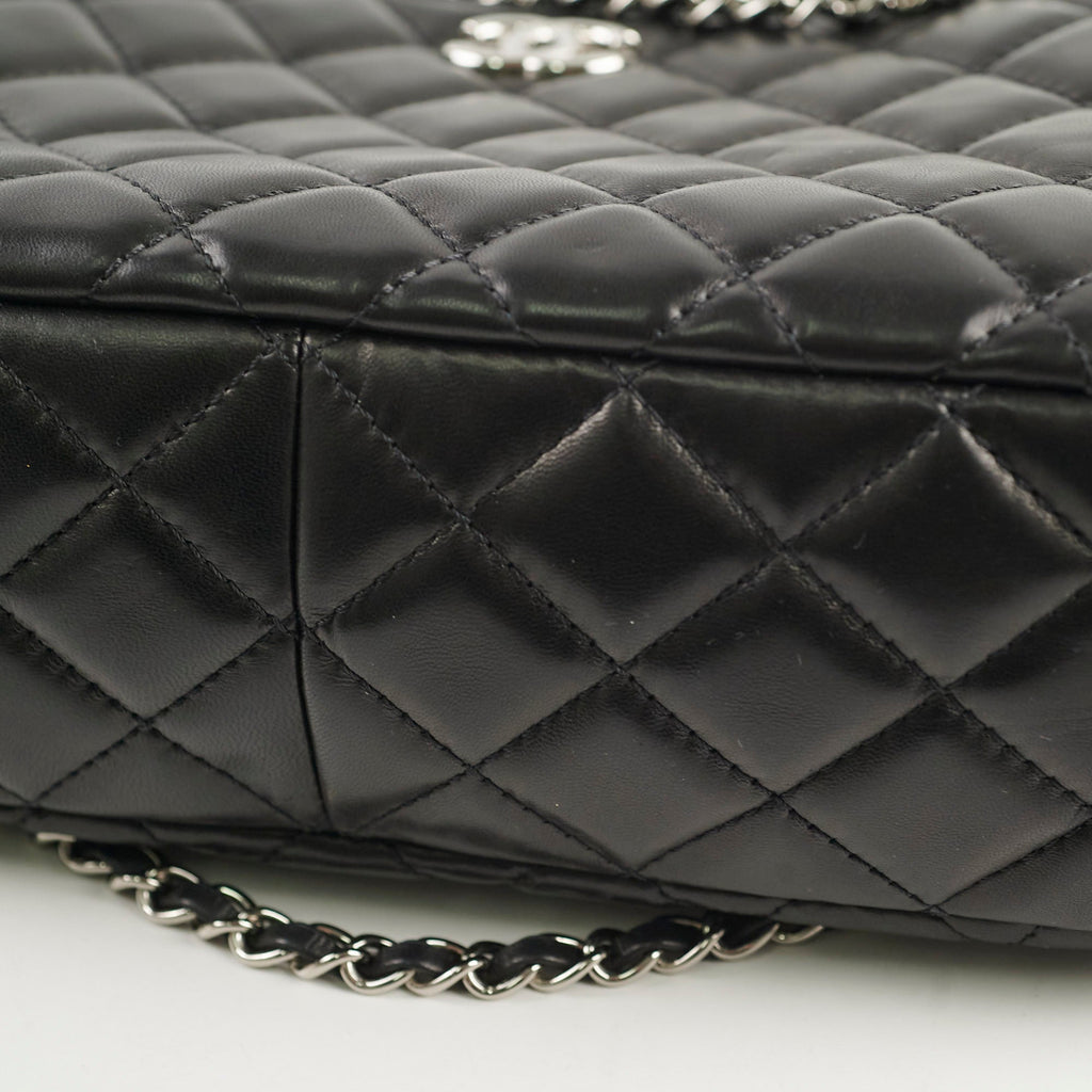 Chanel Vintage Bowling Bag Black Lambskin - Series 12