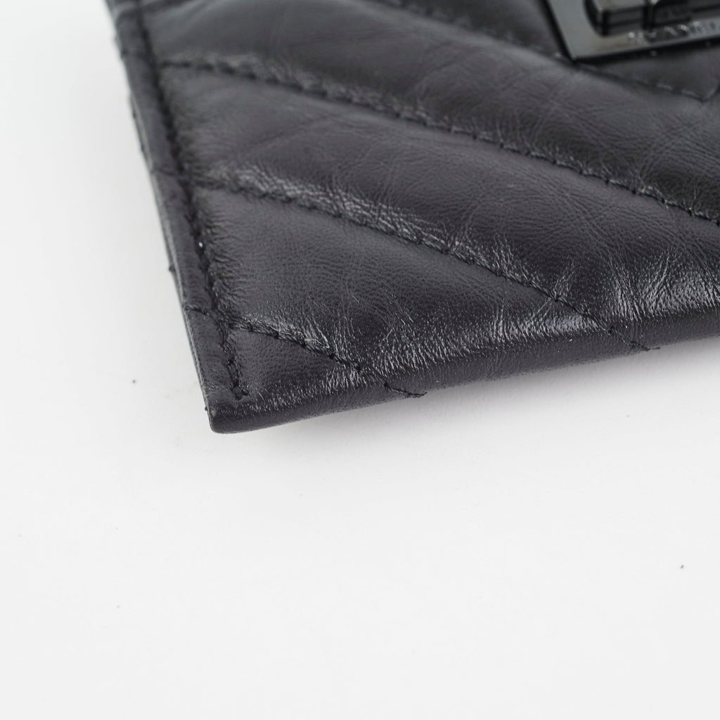 Chanel Reissue Black Cardholder