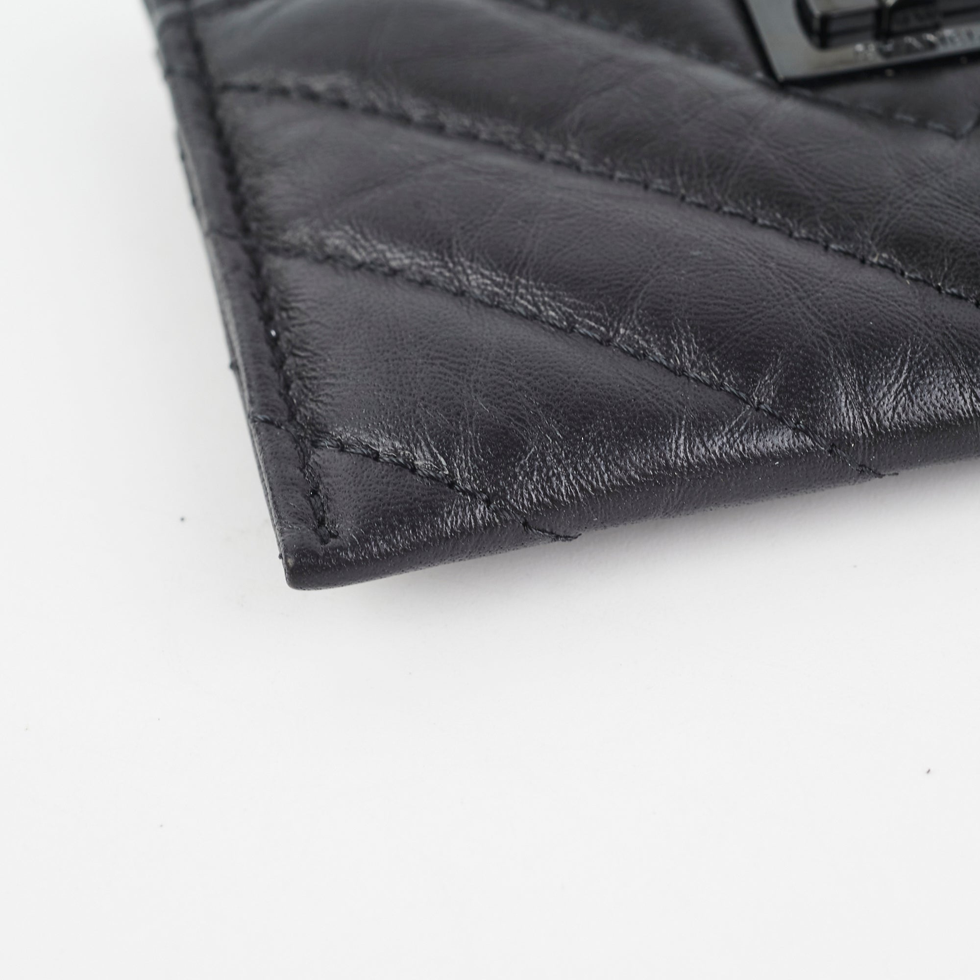 Chanel Reissue Black Cardholder