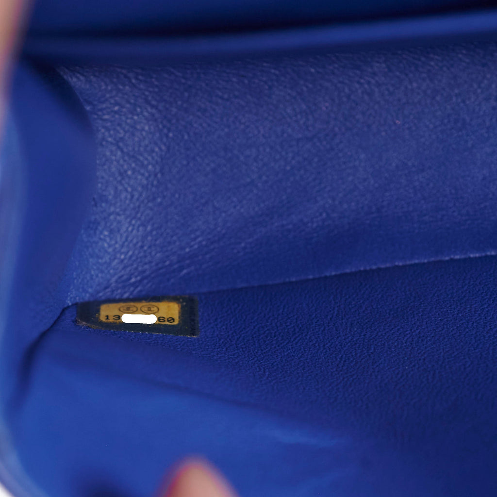 Chanel Classic Flap Medium/Large M/L Lambskin Dark Blue