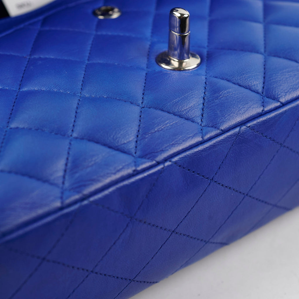 Chanel Classic Flap Medium/Large M/L Lambskin Dark Blue