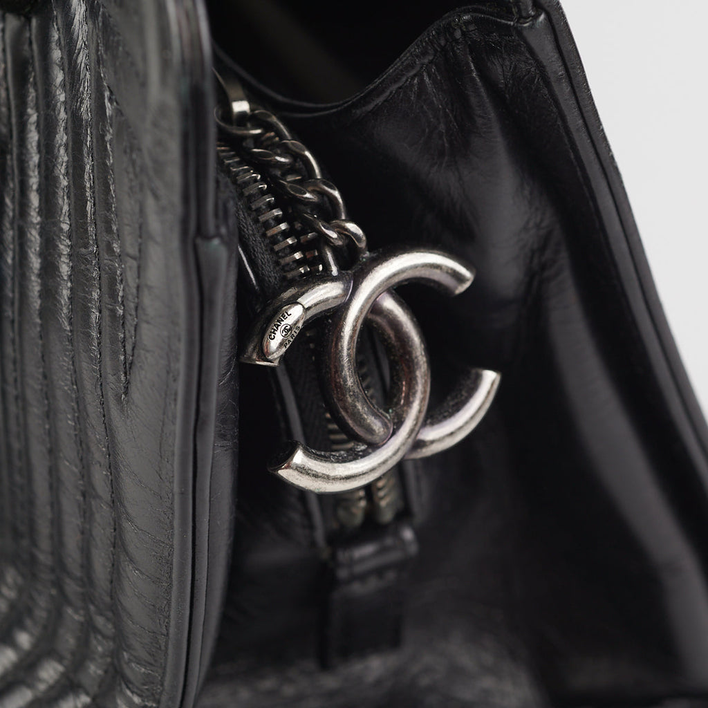 Chanel Korean Garden Shopping Tote Black