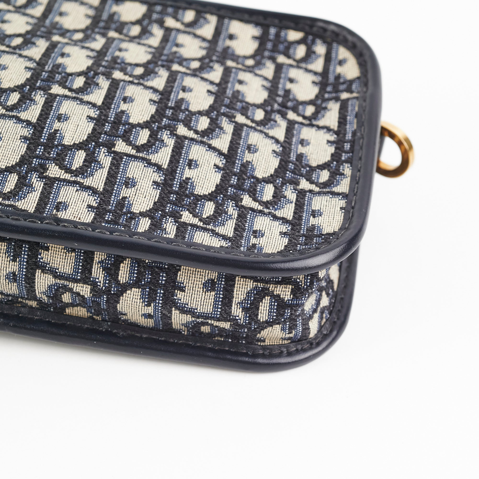 Christian Dior Oblique Navy Pouch
