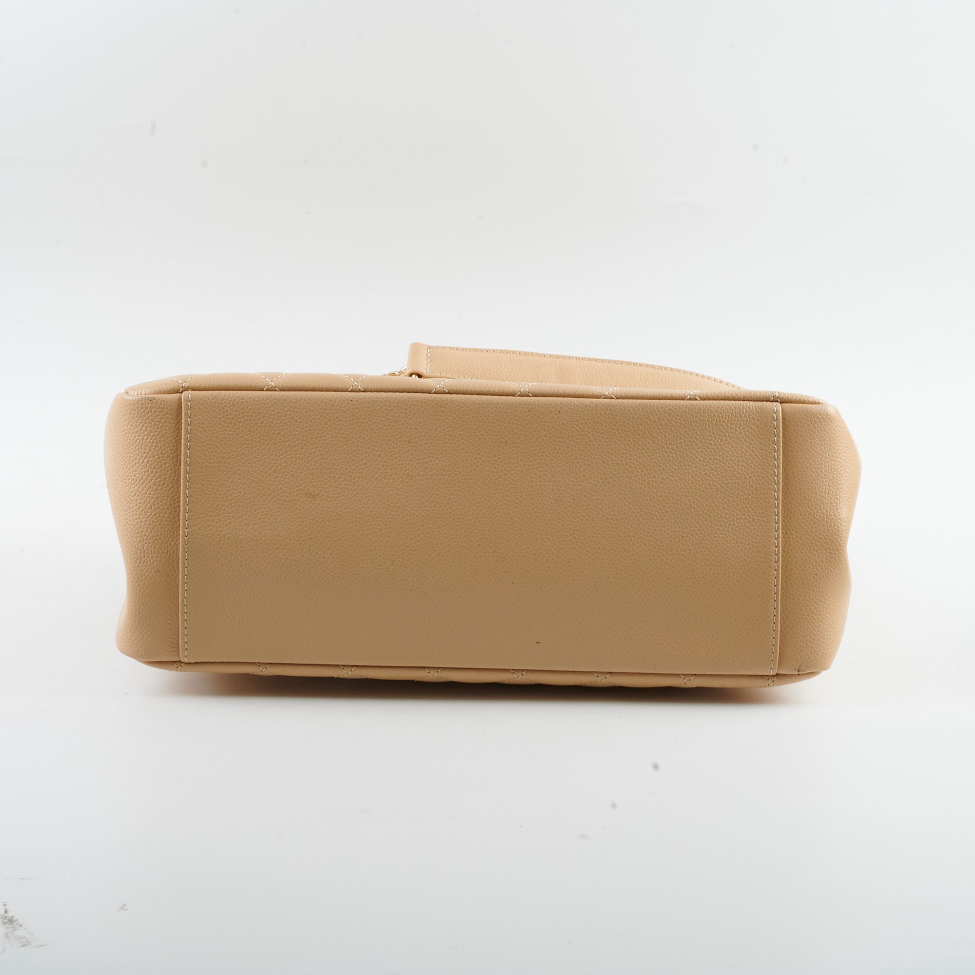 Chanel GST Caviar Beige Shoulder Bag - Series 20