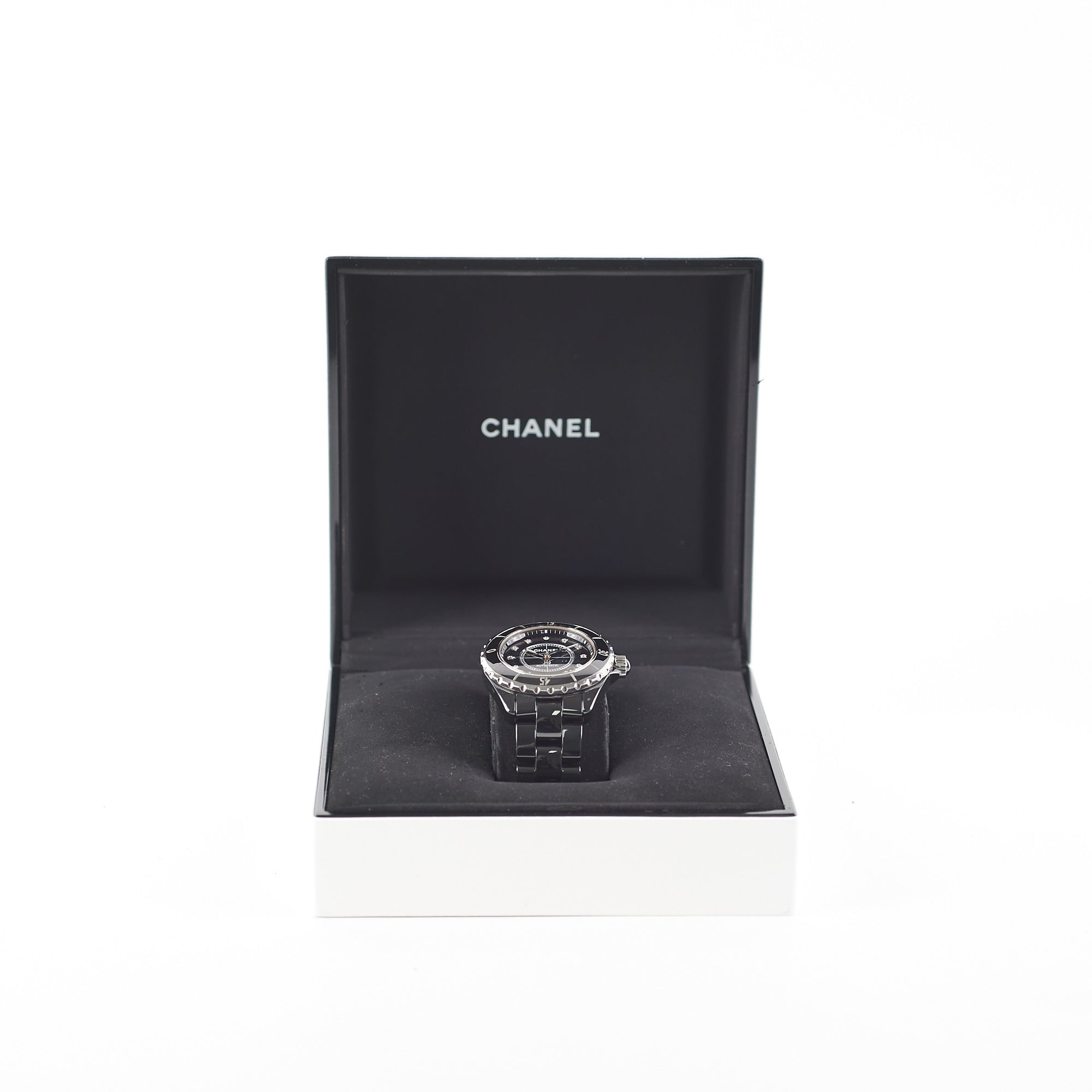Chanel J12 Watch Calibre with Diamonds 38MM Black