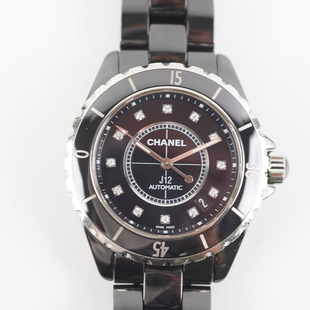 Chanel J12 Watch Calibre with Diamonds 38MM Black
