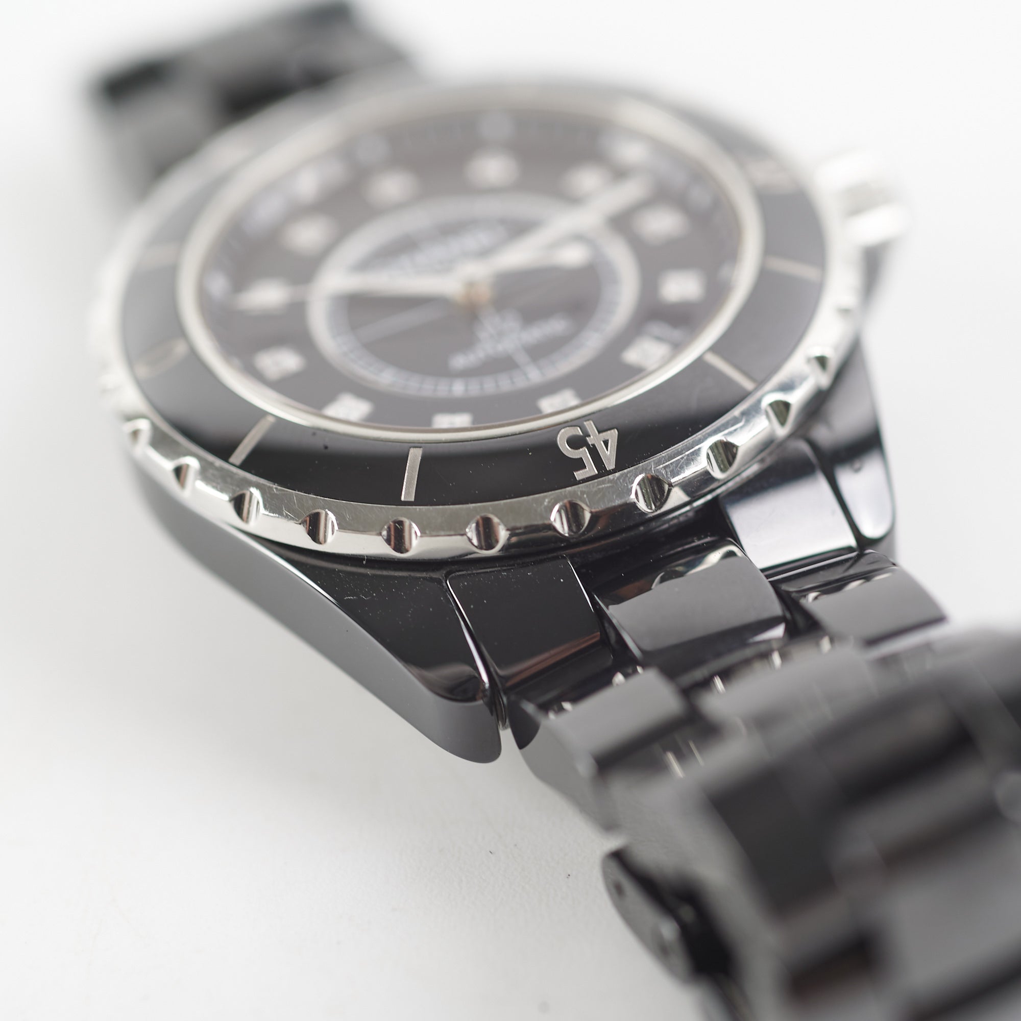 Chanel J12 Watch Calibre with Diamonds 38MM Black