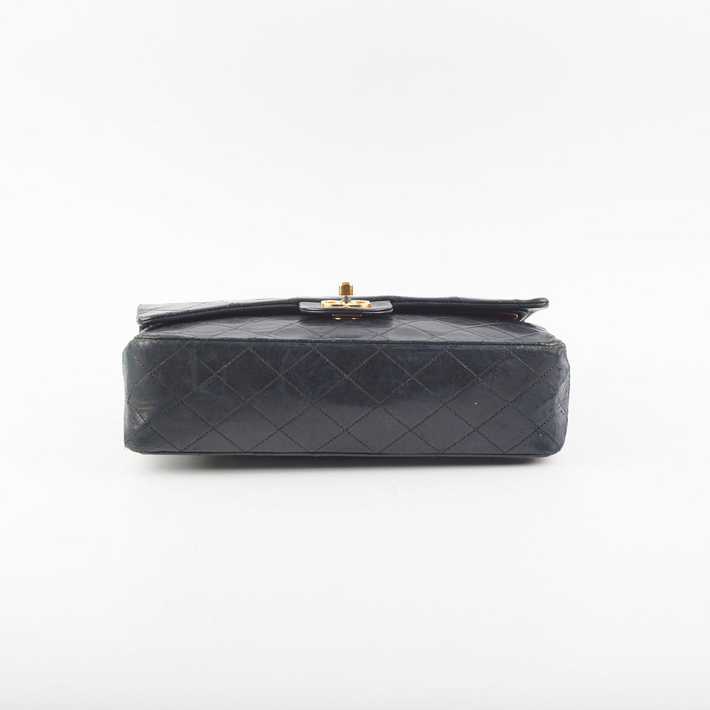 Chanel Vintage Quilted Lambskin Medium/Large Black 24k GHW