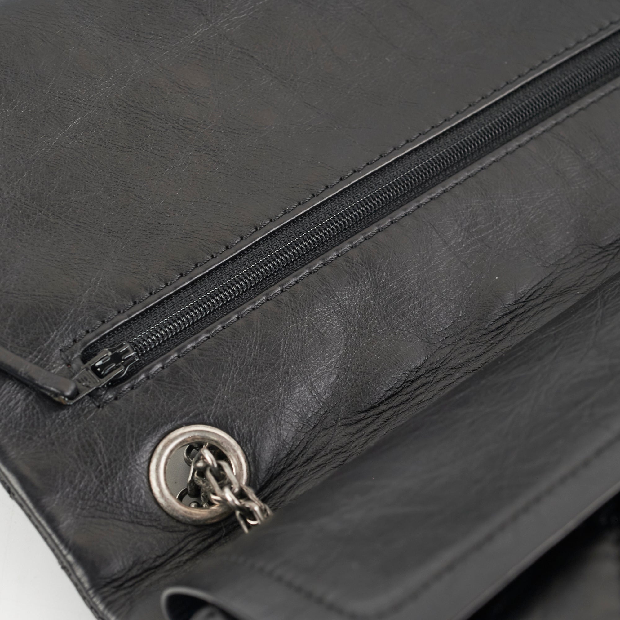 Chanel Reissue 226 Black Calfskin Shoulder Bag