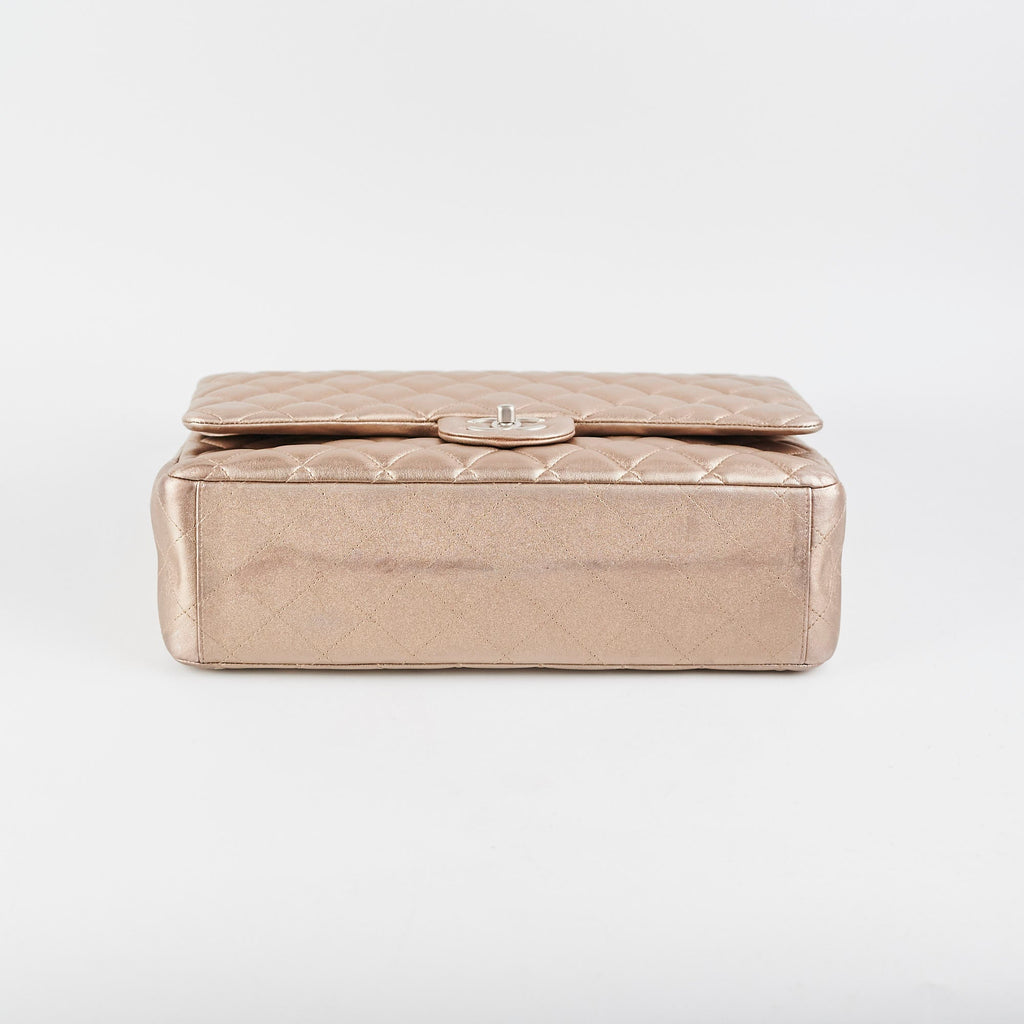 Chanel Classic Lambskin Maxi Double Flap Bronze