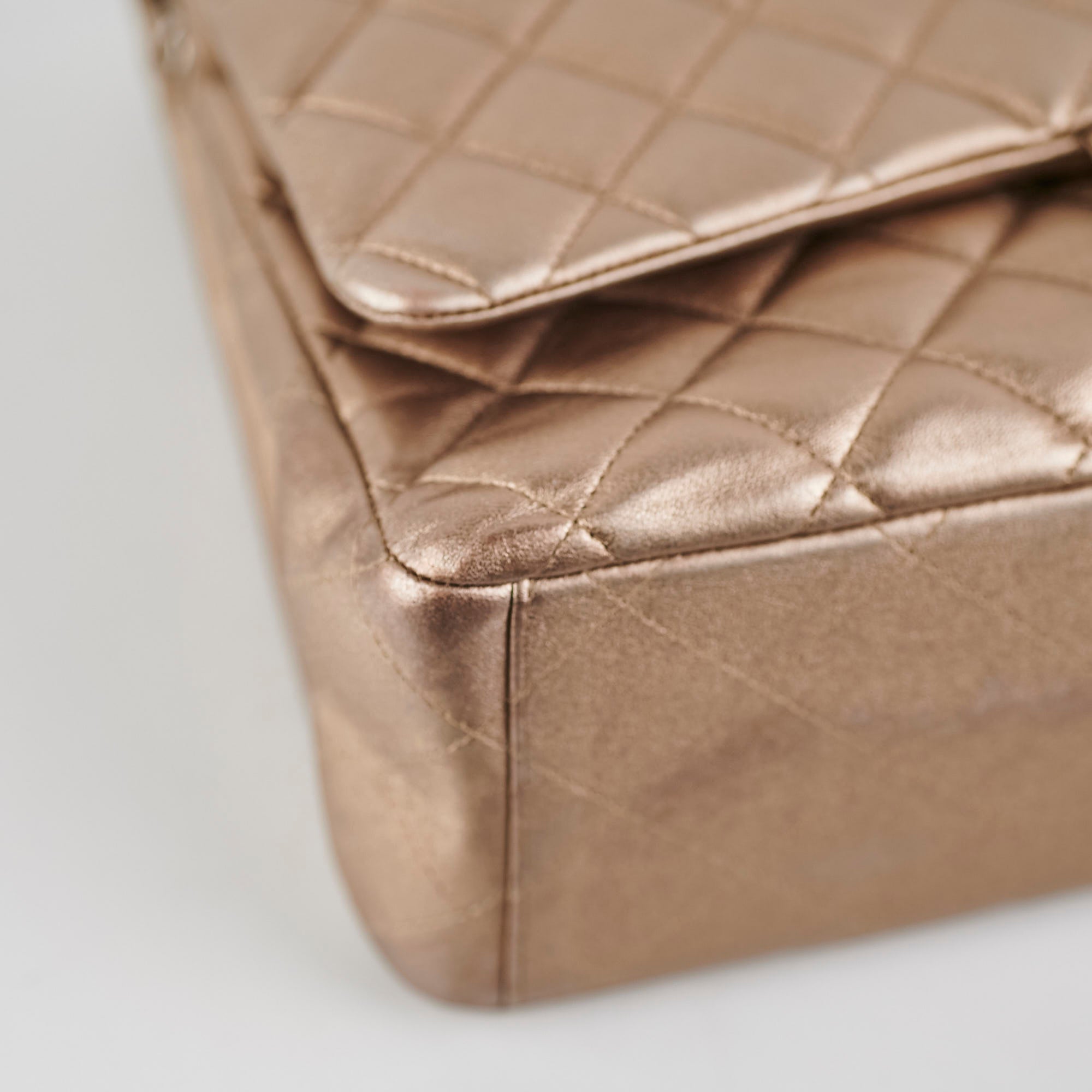 Chanel Classic Lambskin Maxi Double Flap Bronze