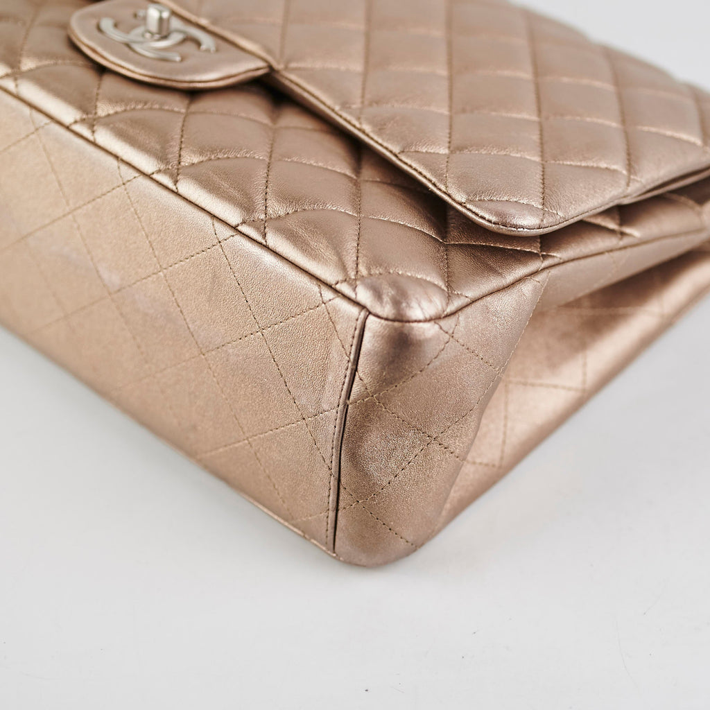 Chanel Classic Lambskin Maxi Double Flap Bronze