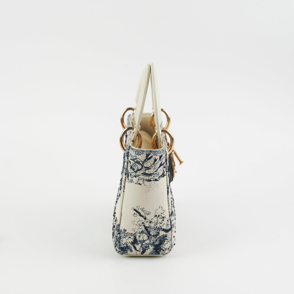 Christian Dior Mini Lady Dior Toile De Joy