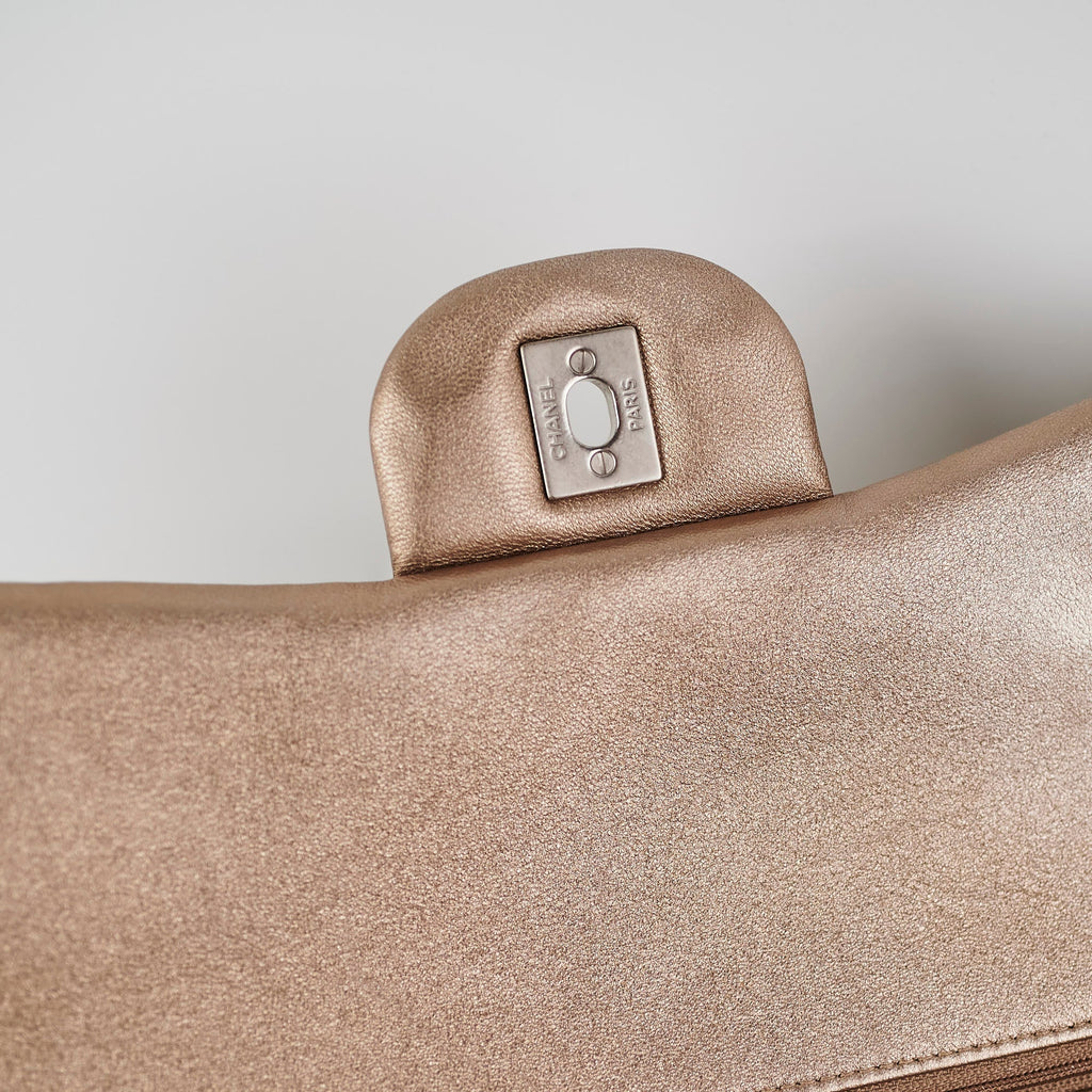 Chanel Classic Lambskin Maxi Double Flap Bronze