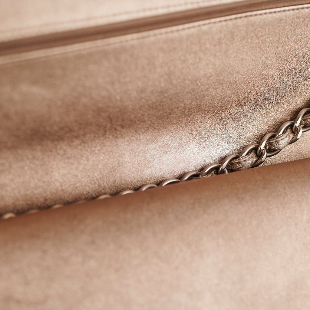 Chanel Classic Lambskin Maxi Double Flap Bronze