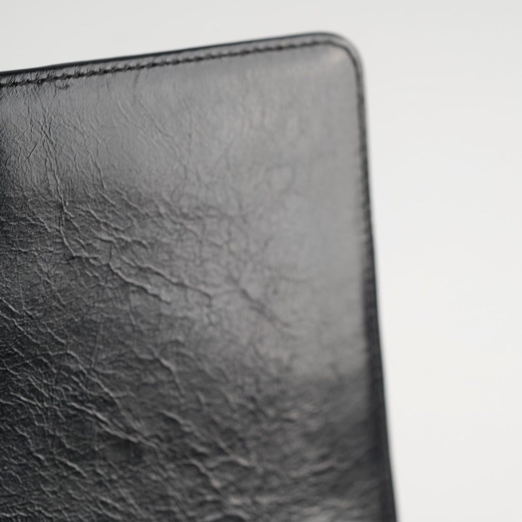 Chanel Old Medium Boy Shiny Calfskin Black - Series 17