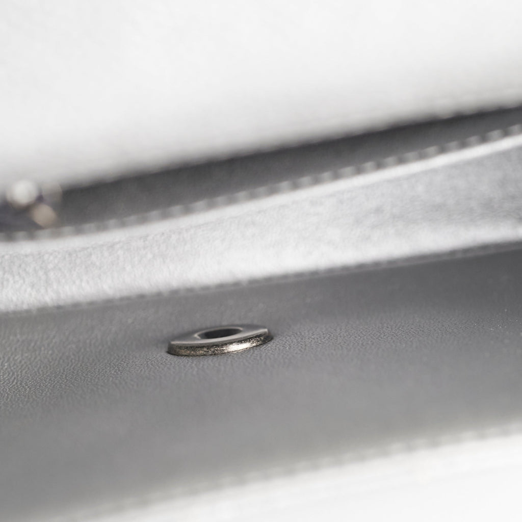 Chanel Mini Rectangular Caviar Silver