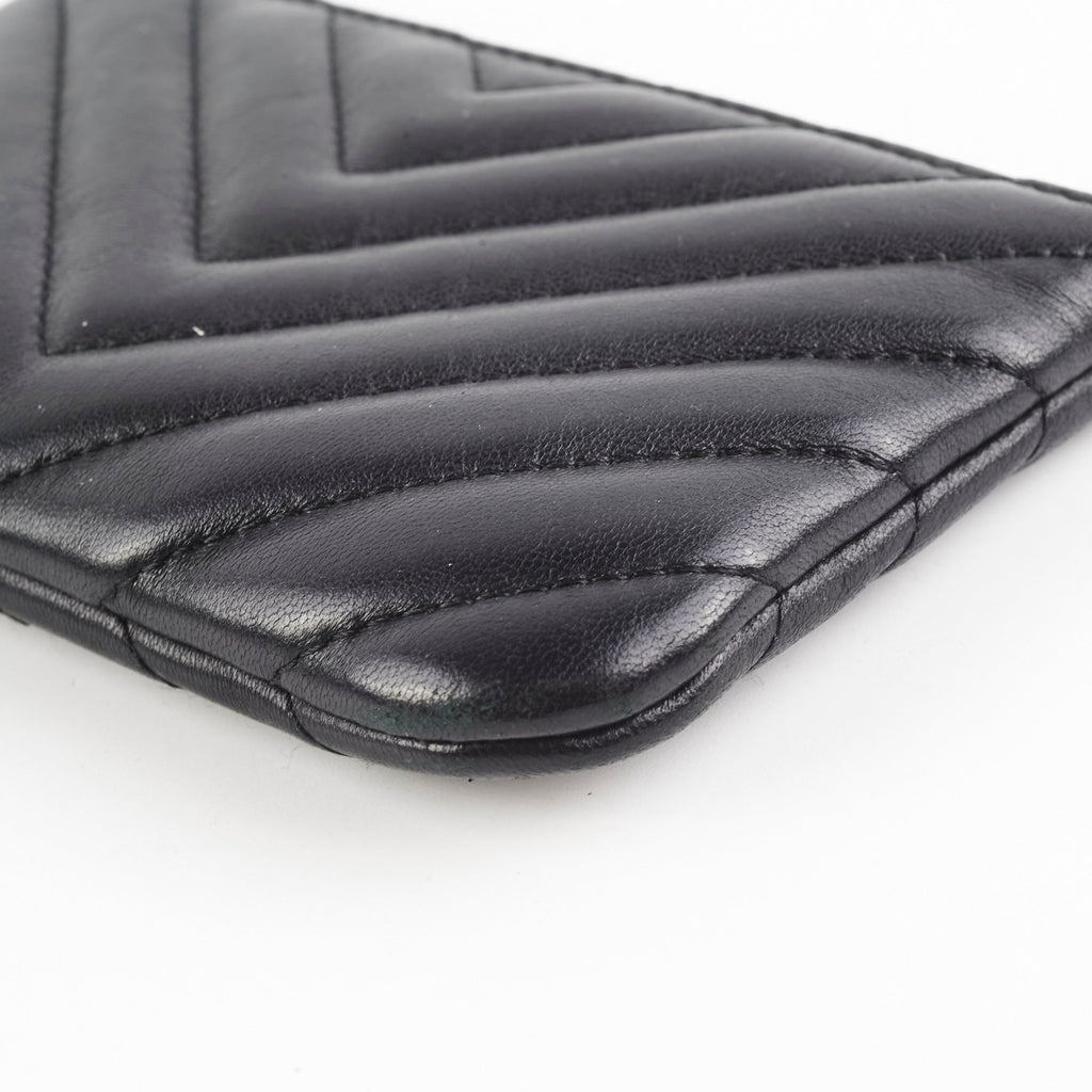 Chanel Small Chevron Black O Case