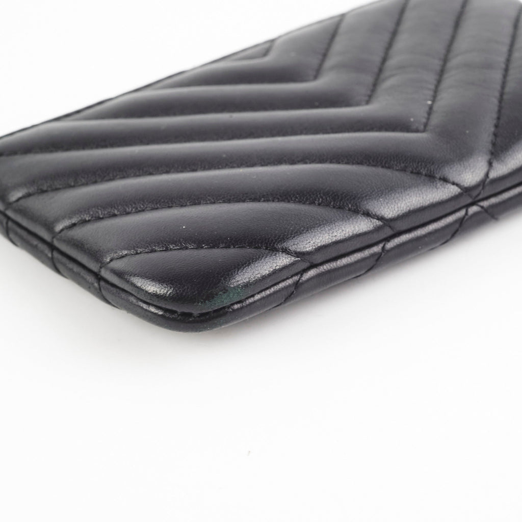 Chanel Small Chevron Black O Case
