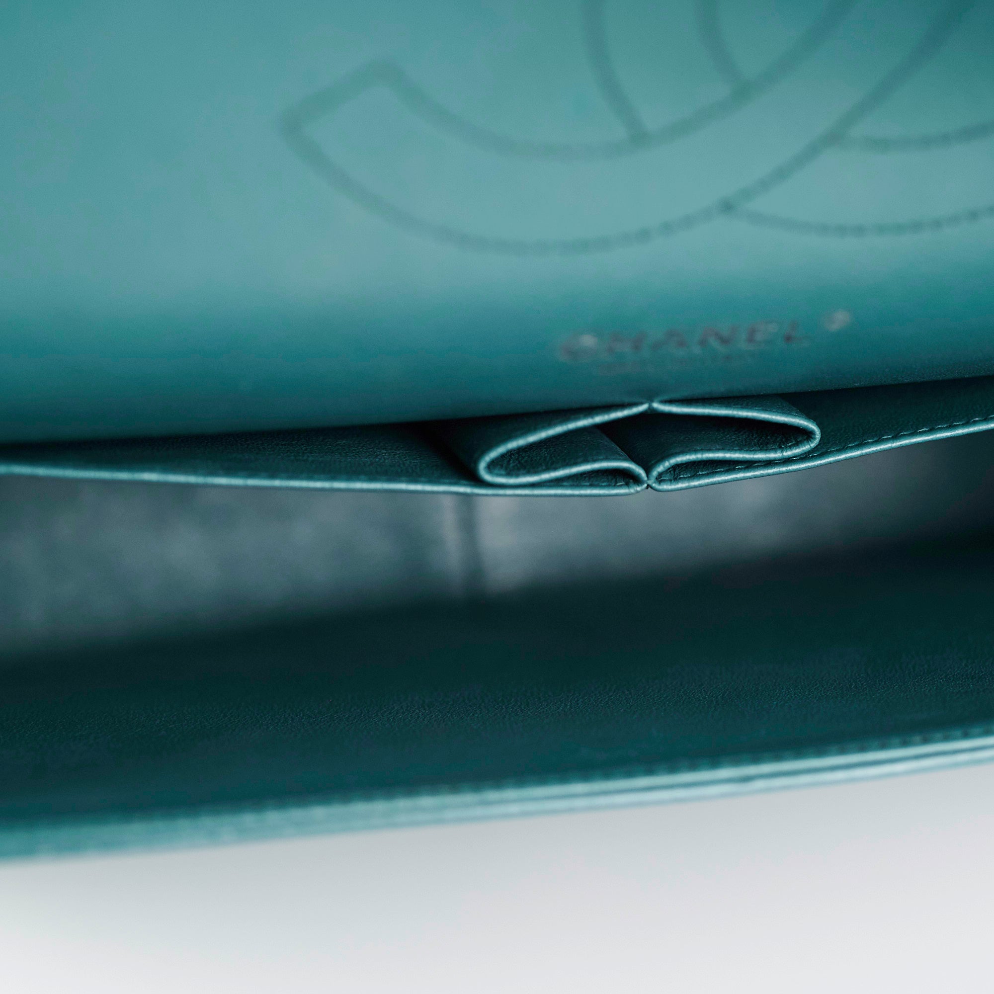 Chanel Classic Jumbo Aqua