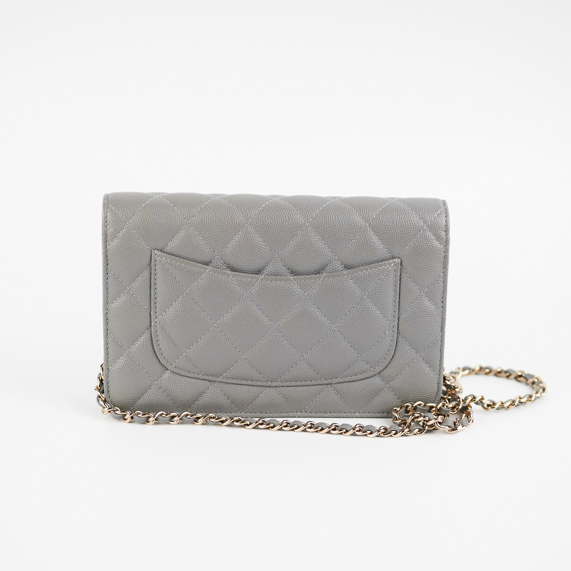 Deal of The Week - Chanel Wallet on Chain WOC Caviar Grey