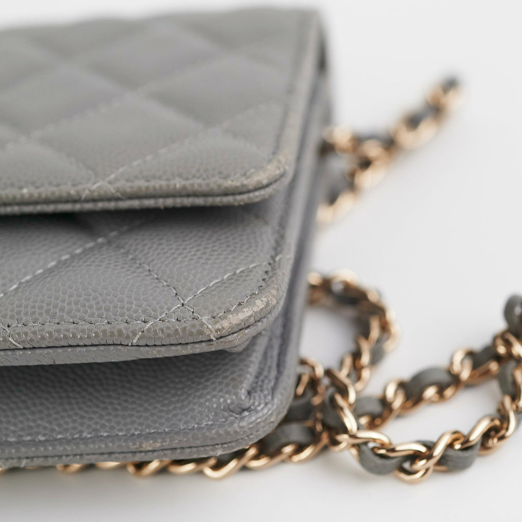 Deal of The Week - Chanel Wallet on Chain WOC Caviar Grey