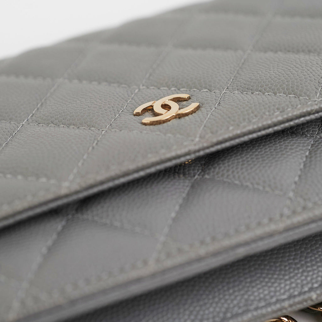 Deal of The Week - Chanel Wallet on Chain WOC Caviar Grey