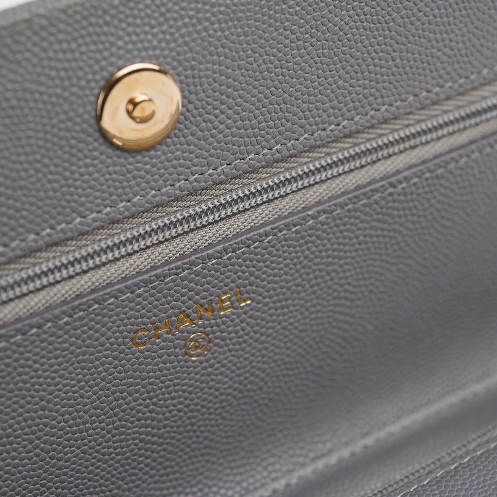 Deal of The Week - Chanel Wallet on Chain WOC Caviar Grey