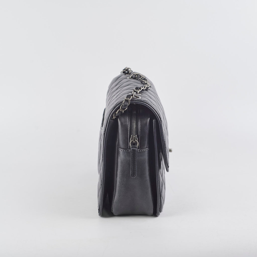 Chanel Large Seasonal Flap Black Lambskin Bag
