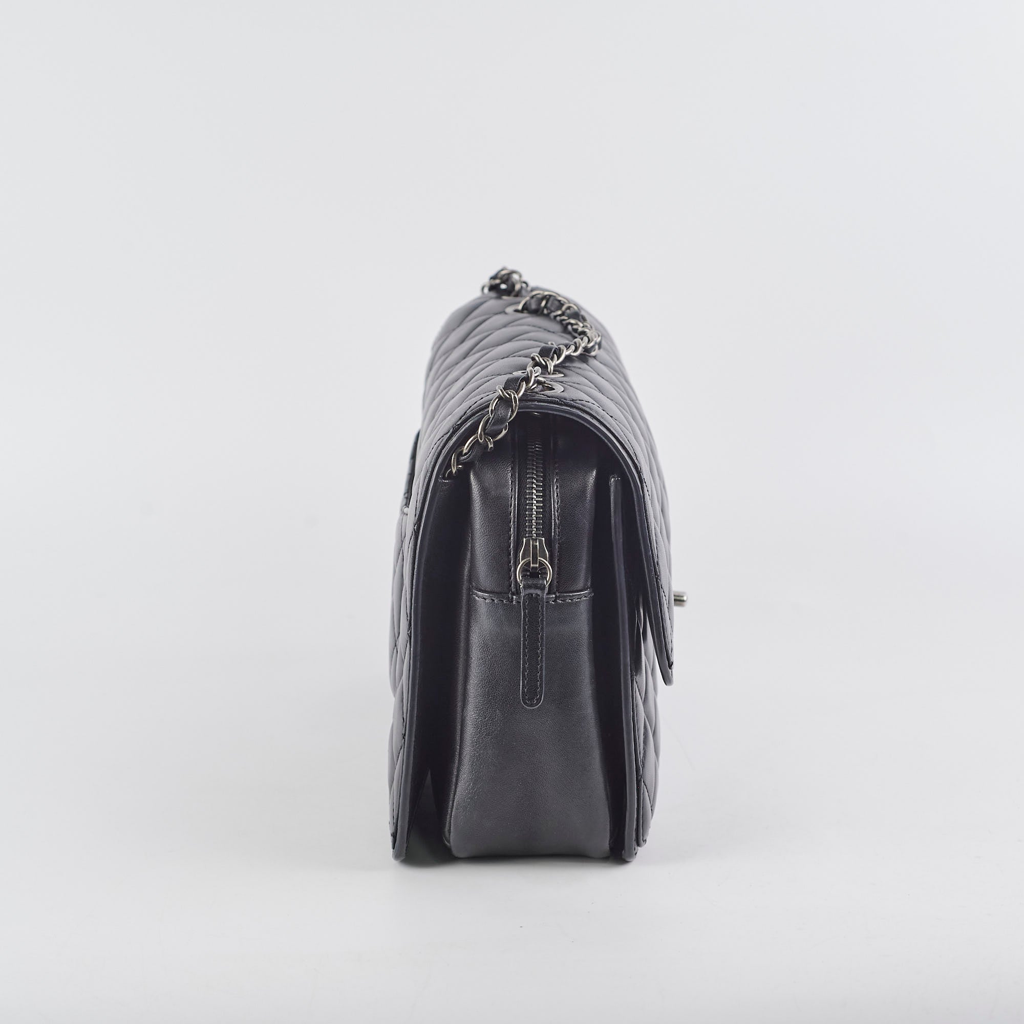 Chanel Large Seasonal Flap Black Lambskin Bag