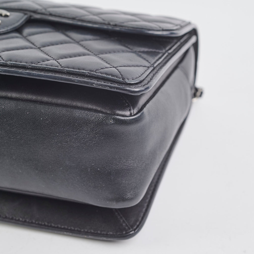 Chanel Large Seasonal Flap Black Lambskin Bag