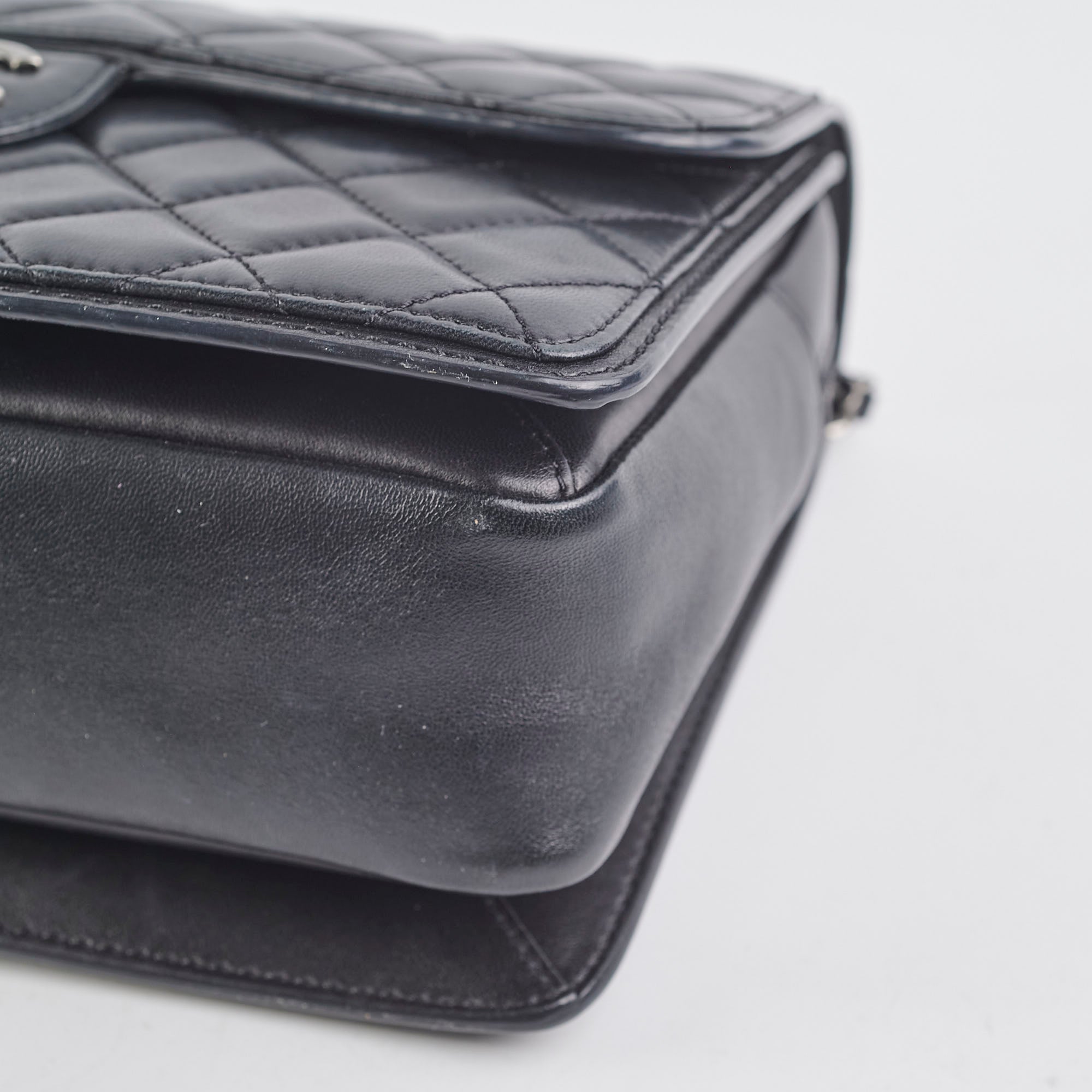 Chanel Large Seasonal Flap Black Lambskin Bag