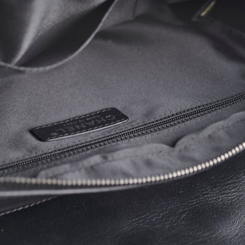 Chanel Large Seasonal Flap Black Lambskin Bag