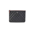 Chanel Small O Case Black Lambskin