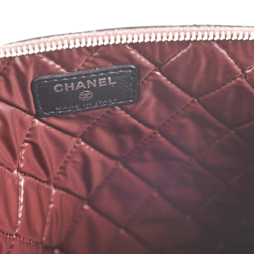 Chanel Small O Case Black Lambskin