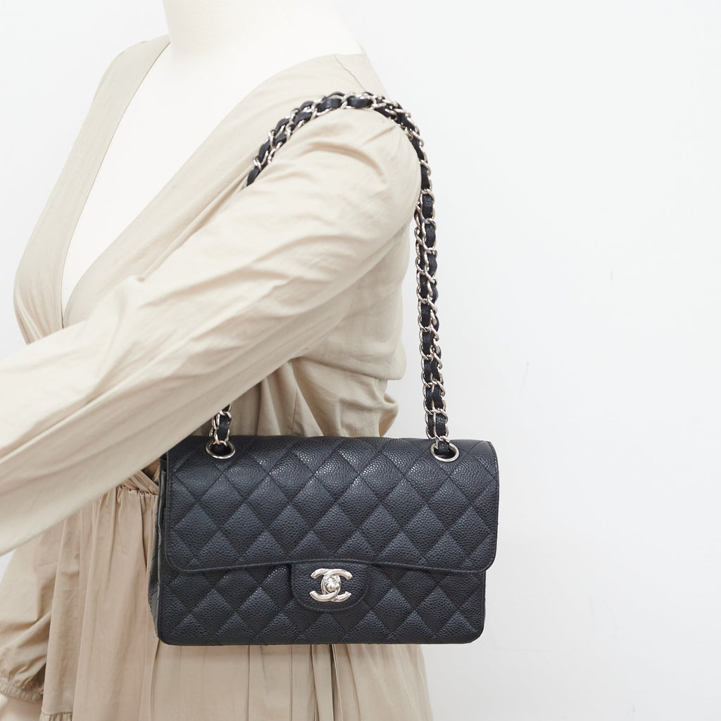 Chanel Small Caviar Classic Double Flap Black - 16 series