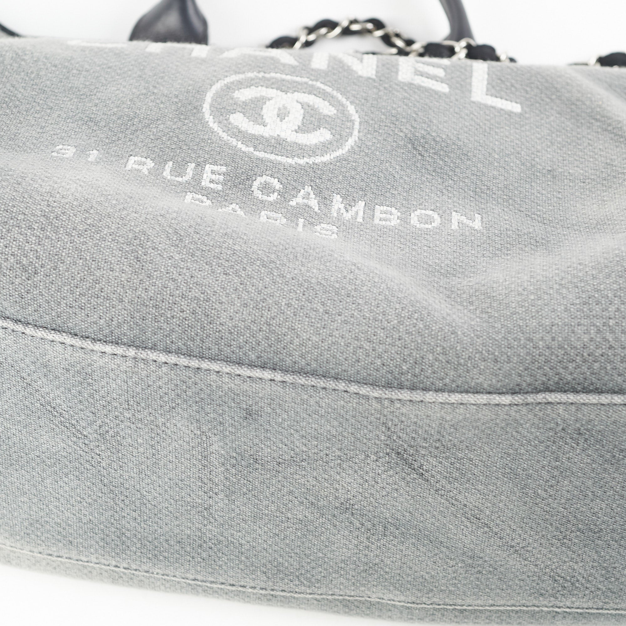 Chanel Medium Deauville Tote Grey