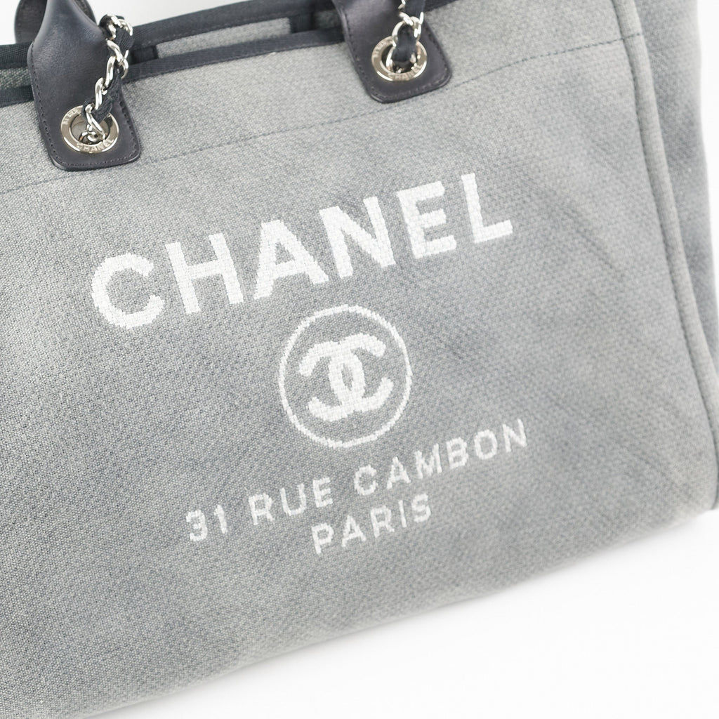 Chanel Medium Deauville Tote Grey