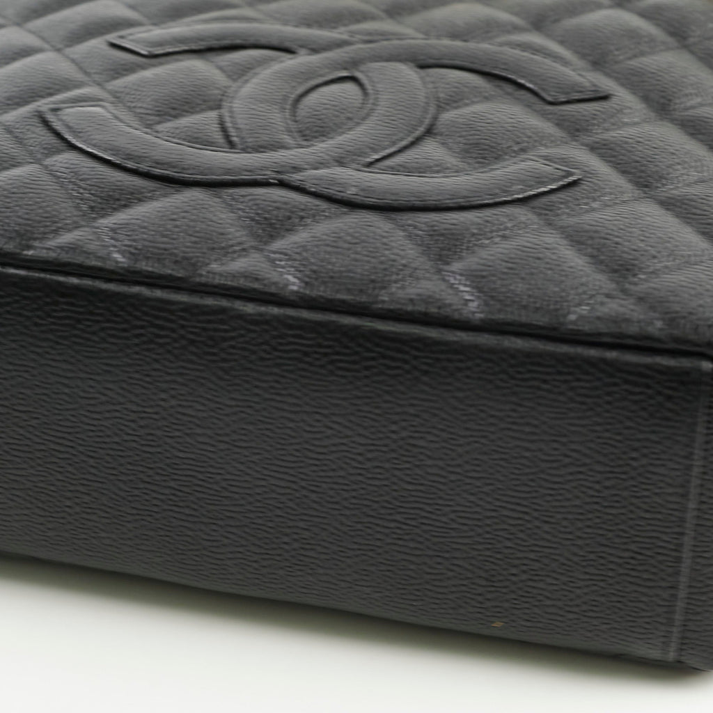 Chanel Caviar PST Petite Shopping Tote Black