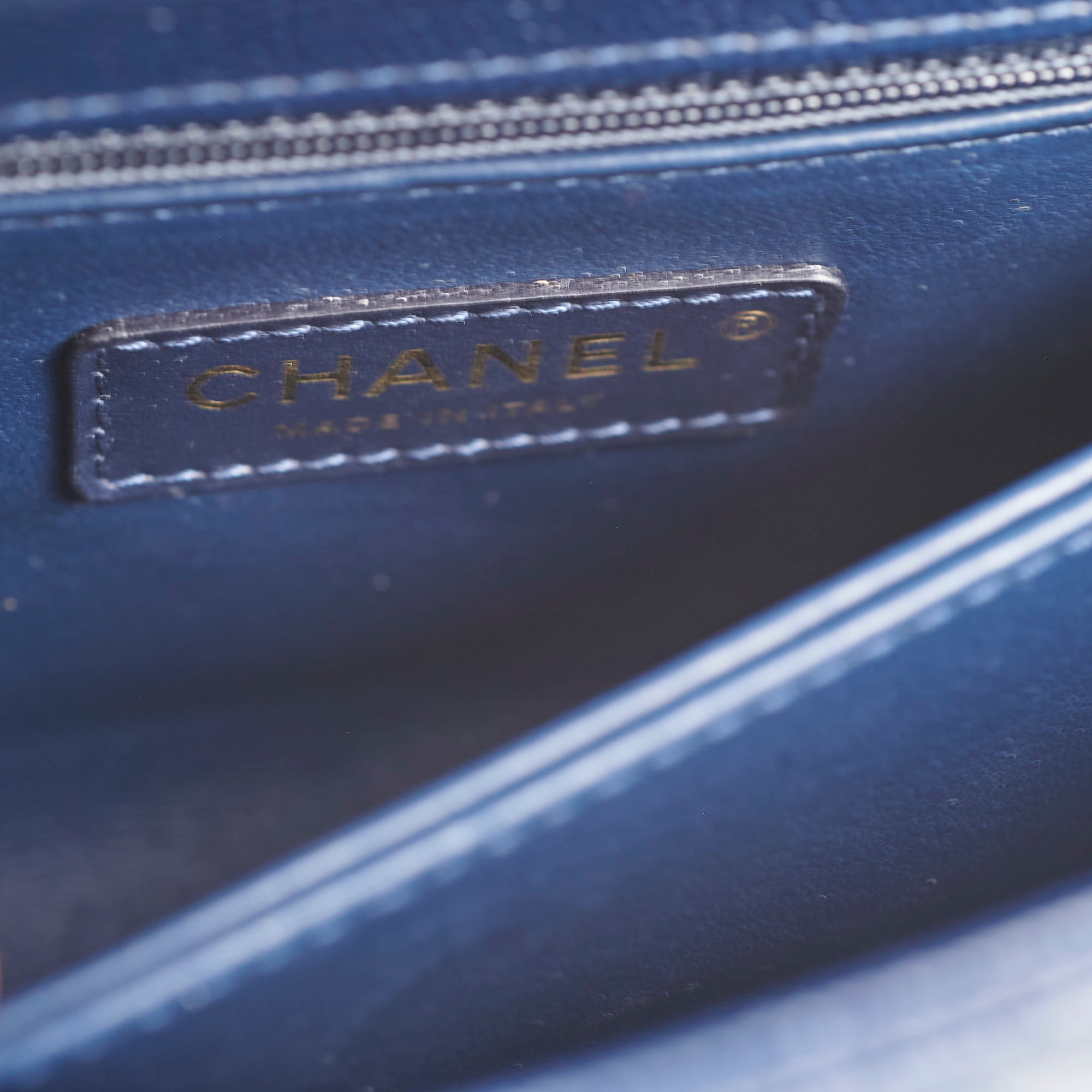 Chanel Coco Handle Small Caviar Navy - Microchipped