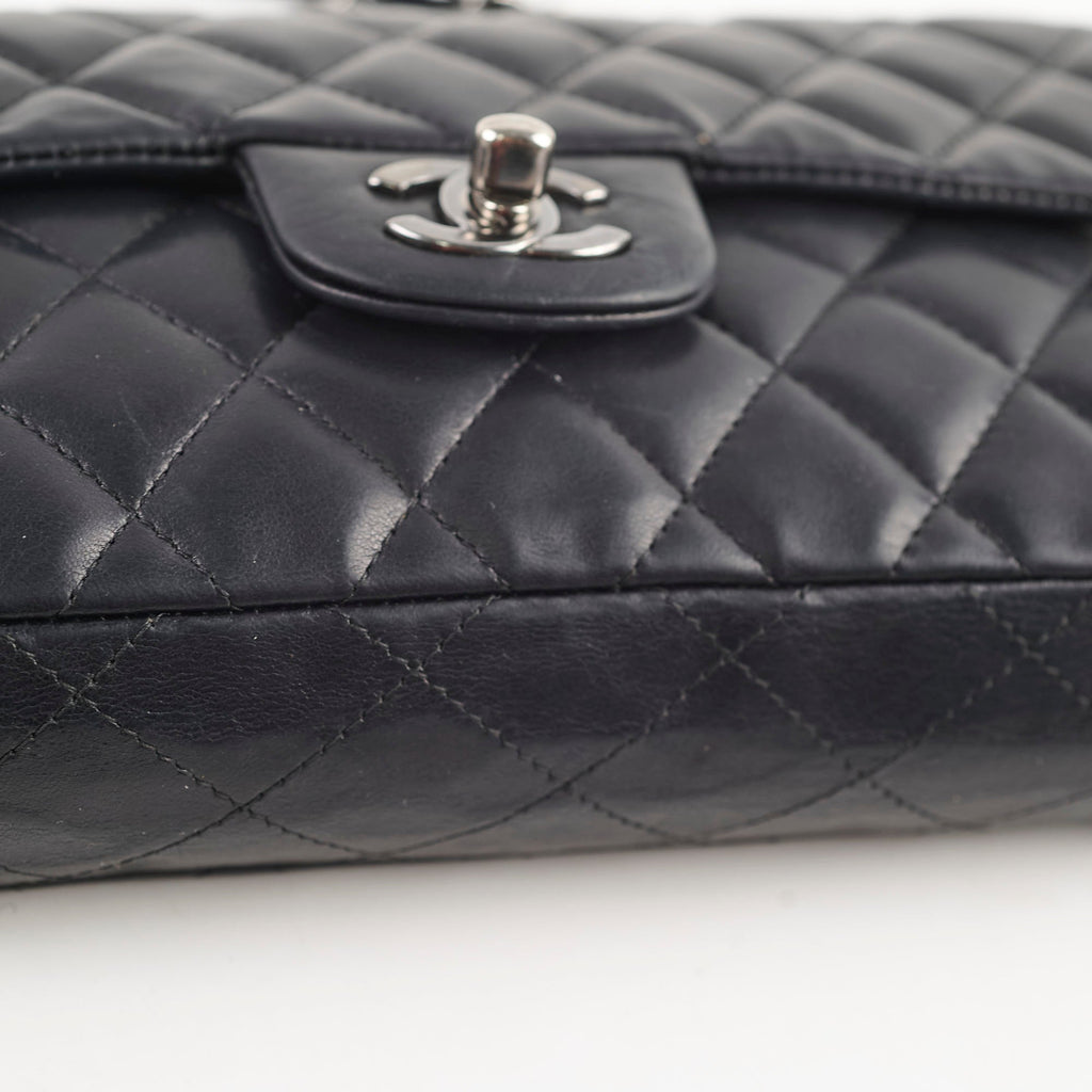 Chanel East West Flap Black