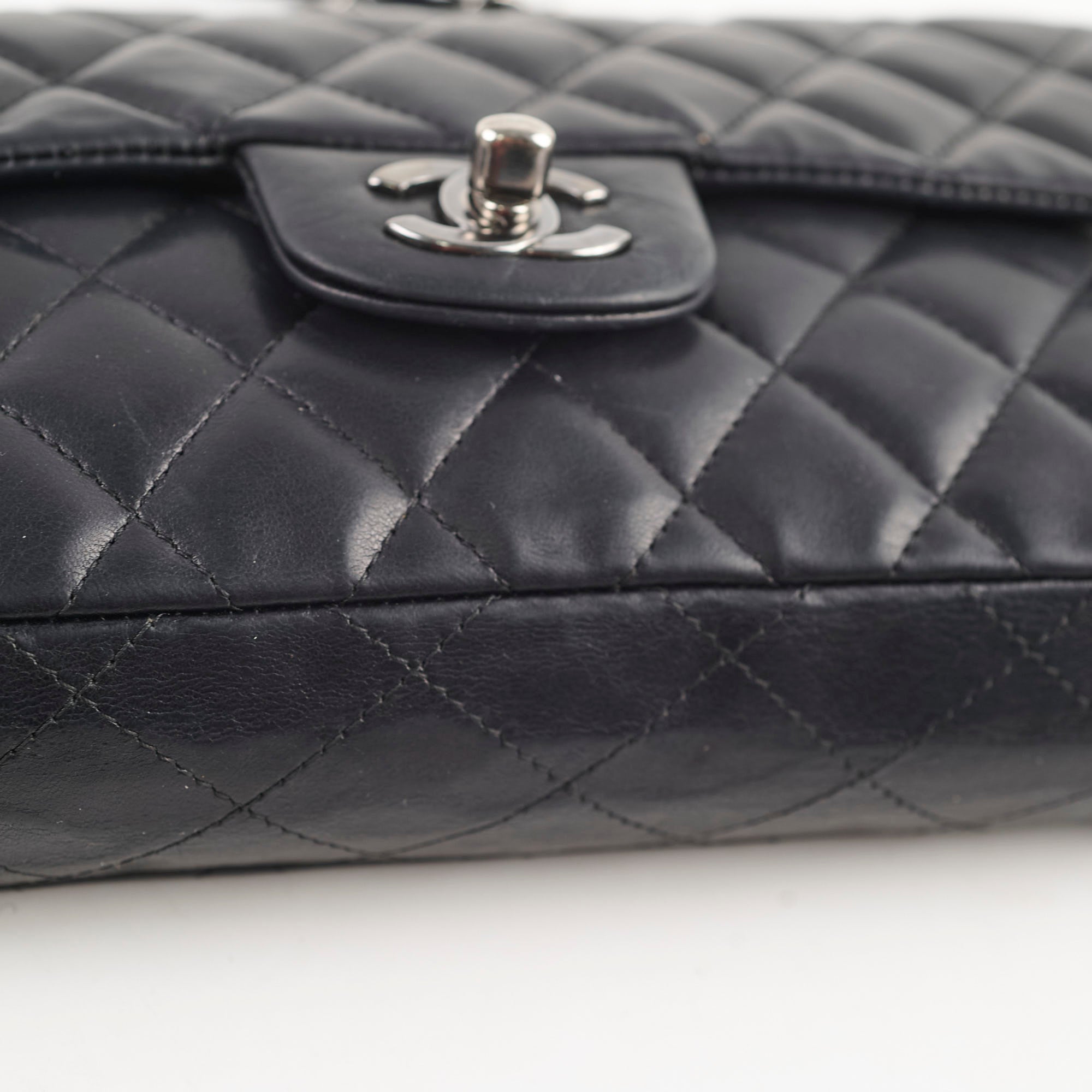 Chanel East West Flap Black