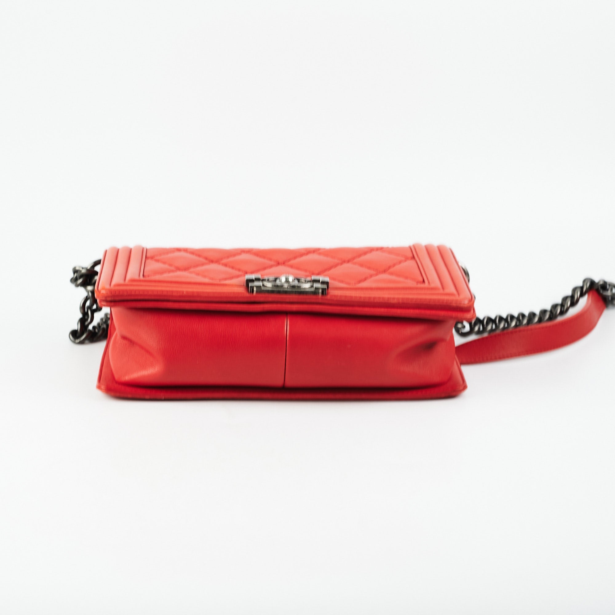 Chanel Boy Old Medium Red
