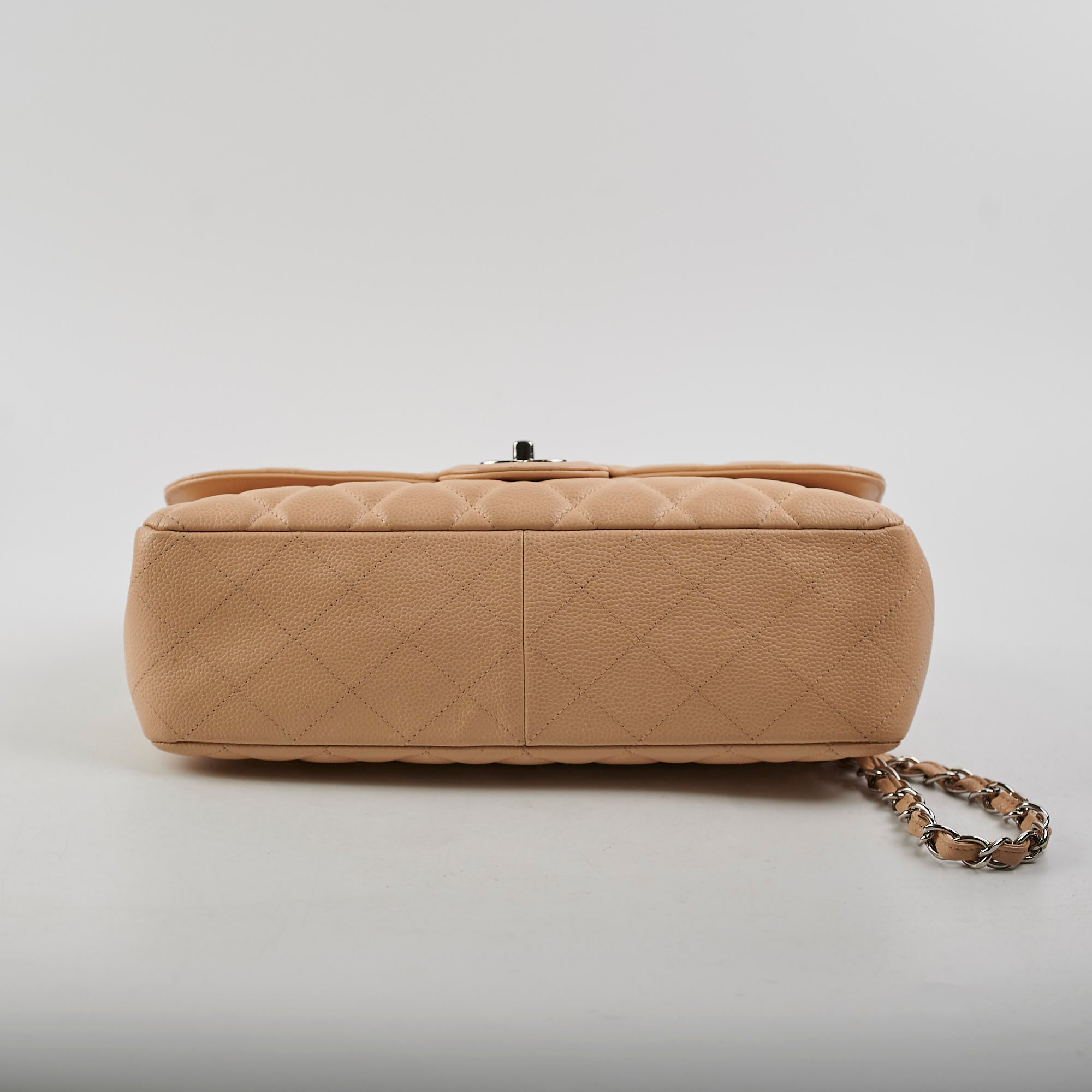 Chanel Jumbo Single Flap Caviar Beige - Series 13